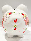 Hand-Painted Personalized Piggy Bank - Ice Cream *TEMPORARILY UNAVAILABLE - See description for details
