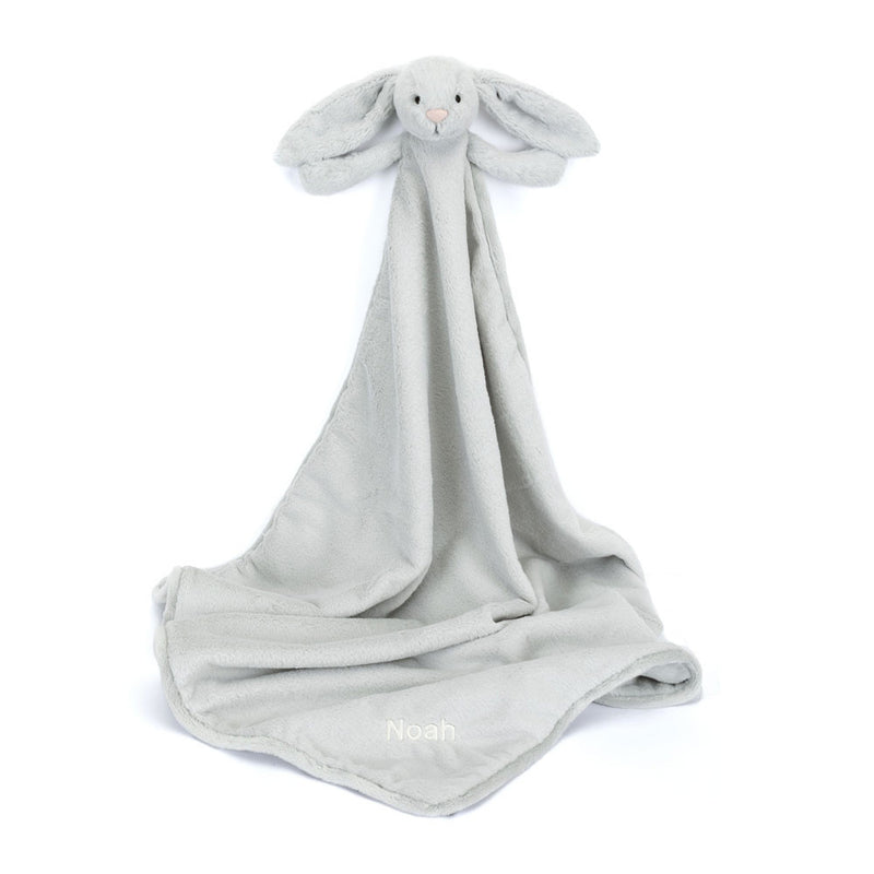 Bashful Silver Bunny Blankie (Personalization Included)