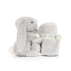 Bashful Silver Bunny Soother (Personalization Included)