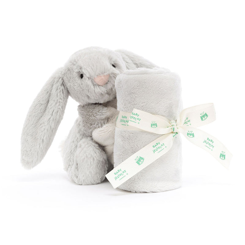 Bashful Silver Bunny Soother (Personalization Included)