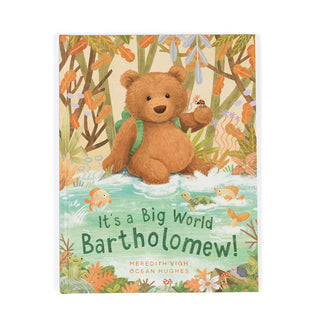 It's a Big World Bartholomew Board Book by JellyCat