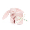 Bashful Pink Bunny Soother (Personalization Available)