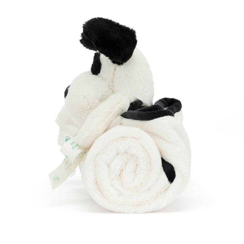 Bashful Black & Cream Puppy Blankie (Personalization Available)