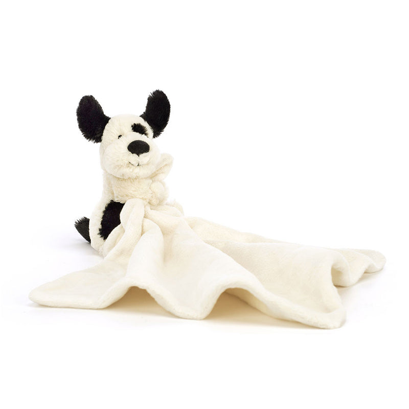 Bashful Black & Cream Puppy Soother (Personalization Available)