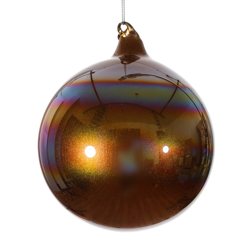 120MM Bronze Pearl Glass Ball Ornament