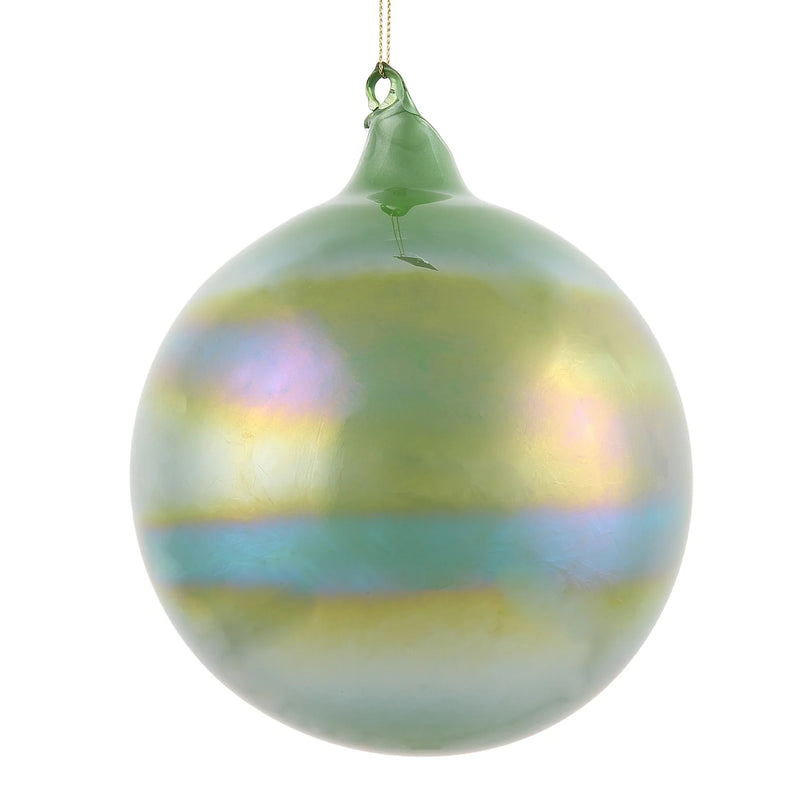 150MM Evergreen Pearl Glass Ball Ornament