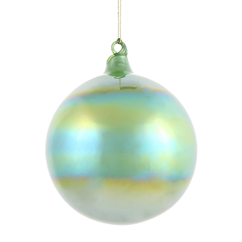 120MM Evergreen Pearl Glass Ball Ornament