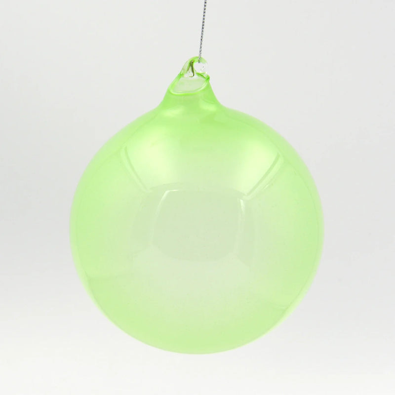 120MM Light Green Bubblegum Glass Ball Ornament