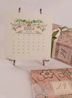 2024 Karen Adams Desk Calendar - Gold