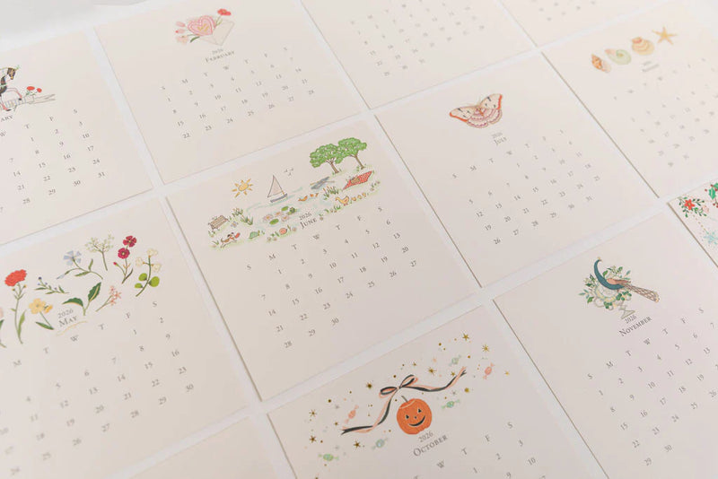 2026 Karen Adams Desk Calendar (17-month)