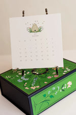 2025 Karen Adams Desk Calendar - Silver