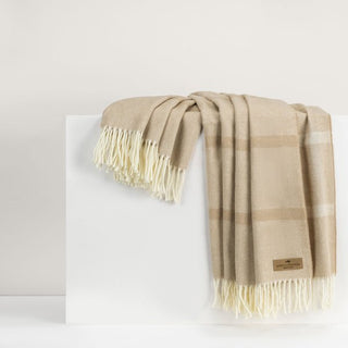 Dune Montauk Stripe Herringbone Throw (Personalization Included) - J.A. Whitney