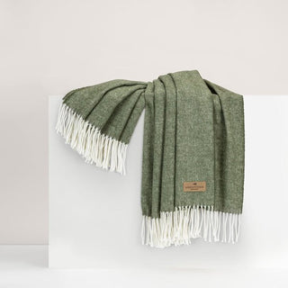 Hunter Herringbone Throw (Personalization Included) - J.A. Whitney