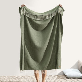 Hunter Herringbone Throw (Personalization Included) - J.A. Whitney