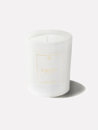 Fresh Linen 8 oz White Candle - J.A. Whitney