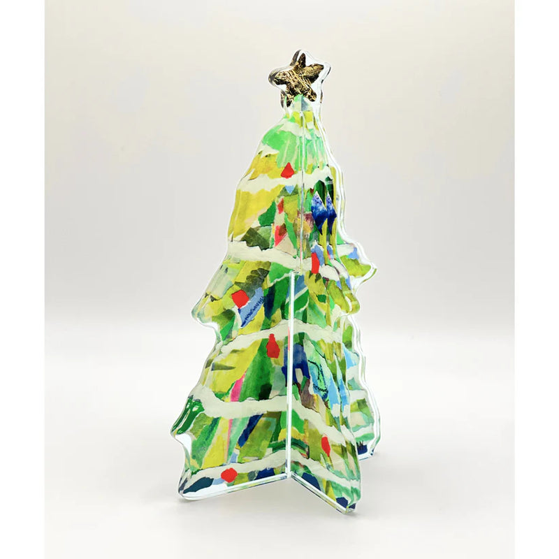 3D Bright Green Adorned Christmas Tree