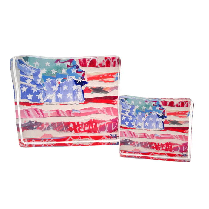 Stars & Stripes Acrylic Block