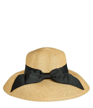 Julie Hat - Packable Straw Hat w/ Bow - J.A. Whitney