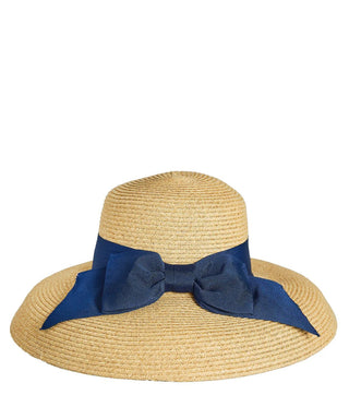 Julie Hat - Packable Straw Hat w/ Bow - J.A. Whitney