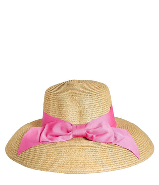 Julie Hat - Packable Straw Hat w/ Bow - J.A. Whitney