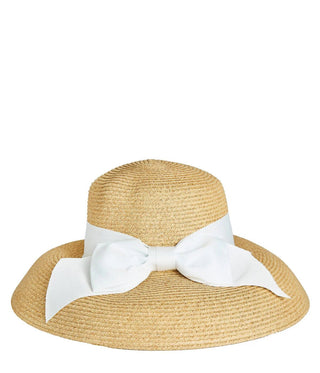 Julie Hat - Packable Straw Hat w/ Bow - J.A. Whitney