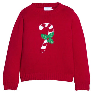 Little English Candy Cane Intarsia Sweater