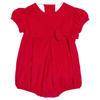 Little English Clara Bubble - Red Corduroy