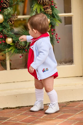 Little English Davant Bubble - Red Corduroy