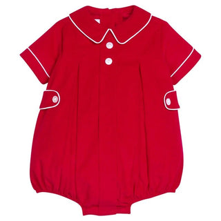 Little English Davant Bubble - Red Corduroy