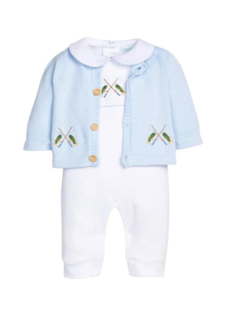 Little English Fishing Rod Crochet Playsuit - J.A. Whitney
