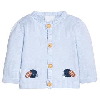 Little English Football Helmet Crochet Cardigan - J.A. Whitney