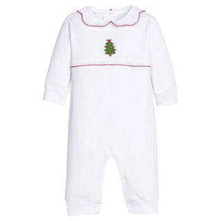 Little English Holly Days Crochet Playsuit