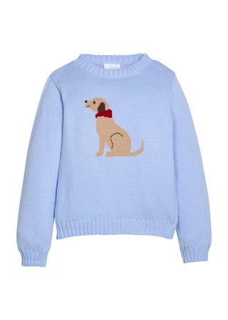 Little English Seated Lab Intarsia Sweater - J.A. Whitney