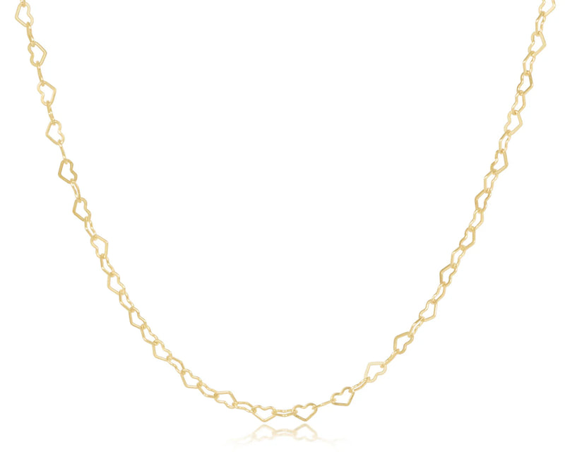 15" Choker Love Chain - Gold