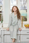 Posey Lavender Scalloped Pajama Set Long