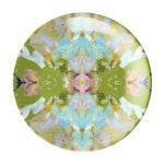 Stained Glass Green Melamine Plate