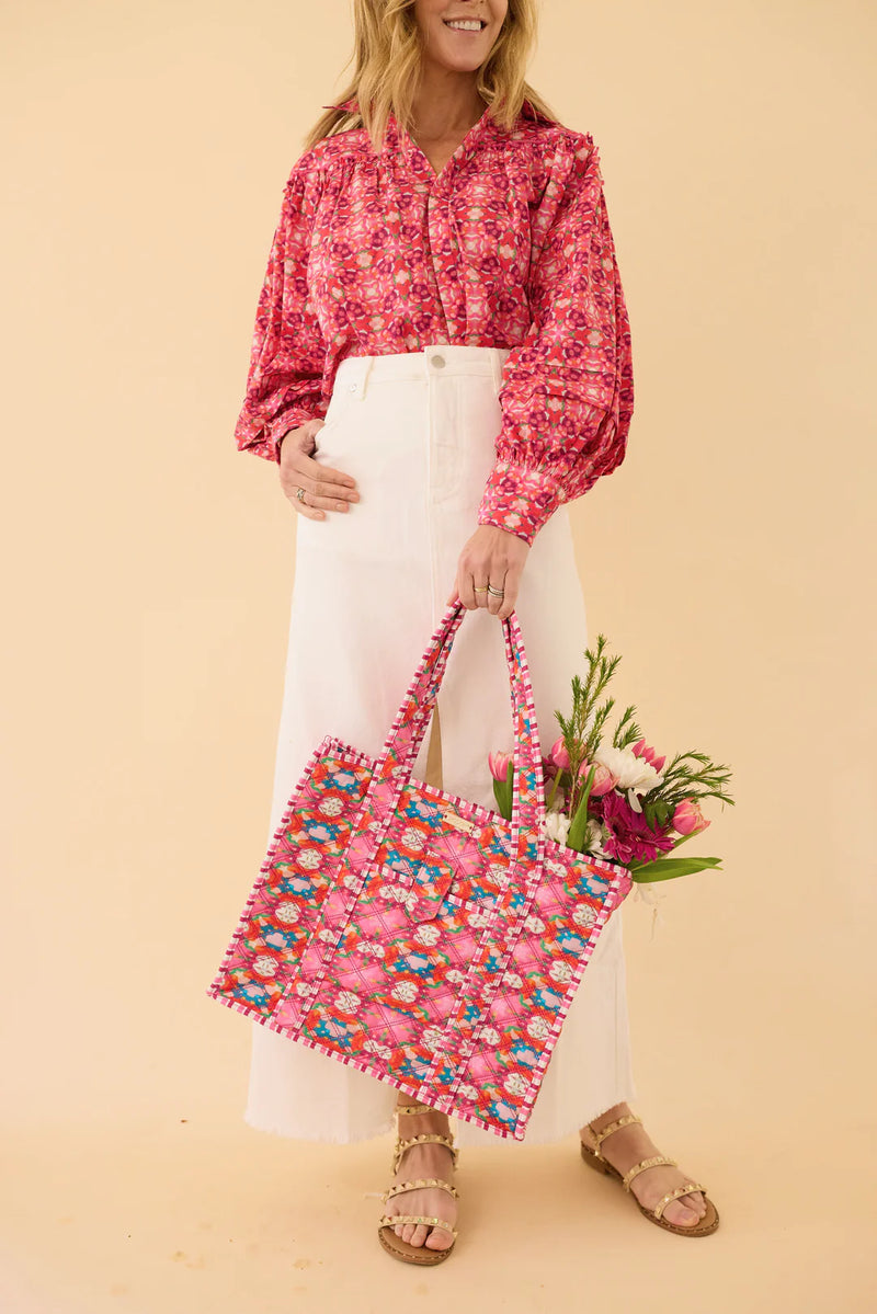Strawberry Fields Brooks Avenue Quilted Tote