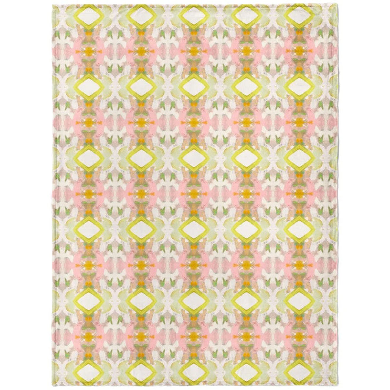 White Lotus Fleece Blanket