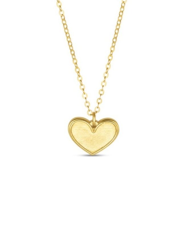 Corinthians 13:13 16" Petite Heart Pendant Necklace