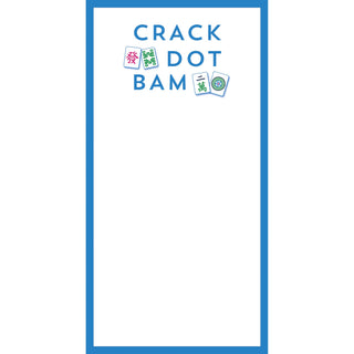 Mahjong Crack Dot Bam 4.25 X 8.5 List Notepad