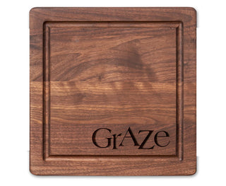 12X12" Graze Walnut Square Board