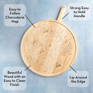 22x17" Cheese Map Board w/ Handle