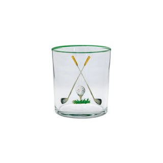 Golf Club Double Old Fashioned Glasses - Set of 4