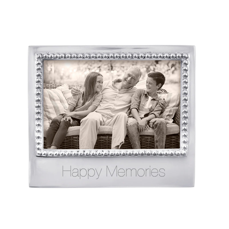 Happy Memories Beaded 4X6 Frame