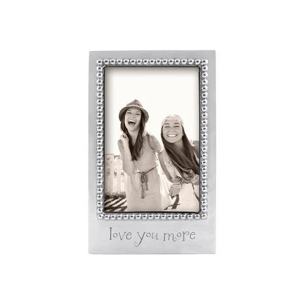 Love You More Beaded 4X6 Frame