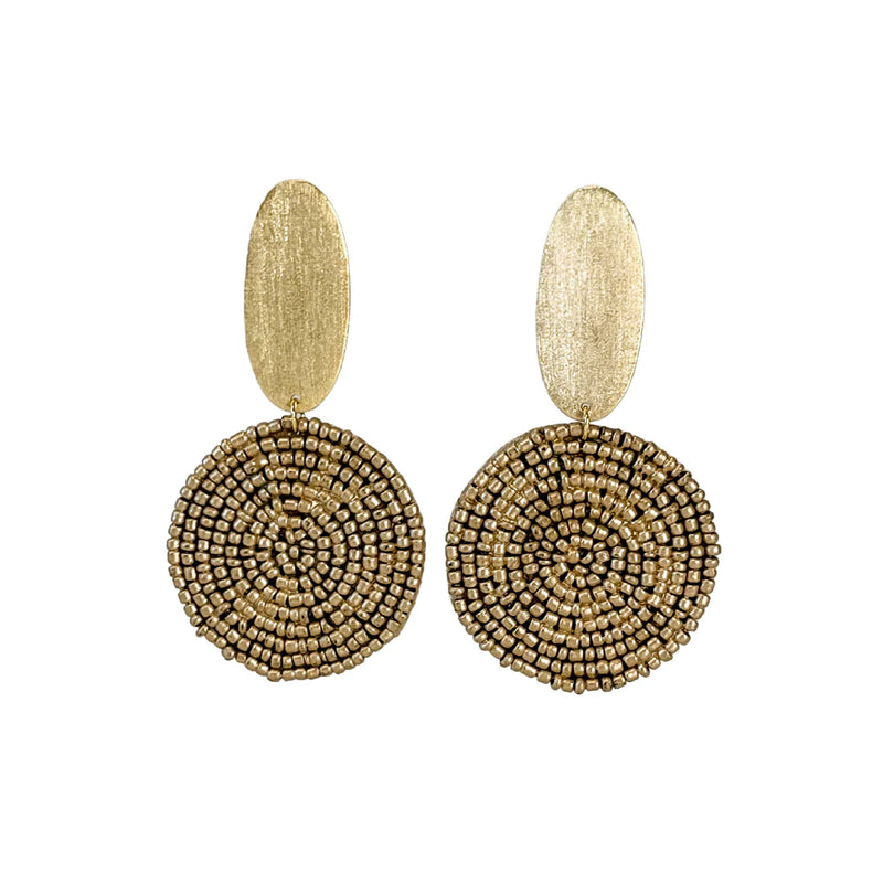 Matte Gold Kelly Earrings