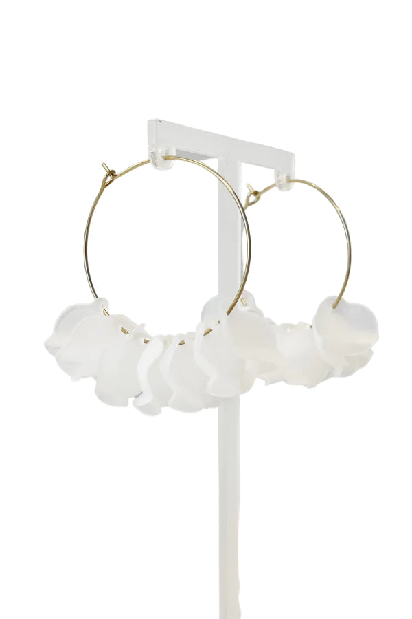 White Larisa Earrings