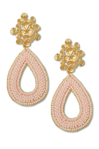 Pink Jasmine Floral Earrings - J.A. Whitney