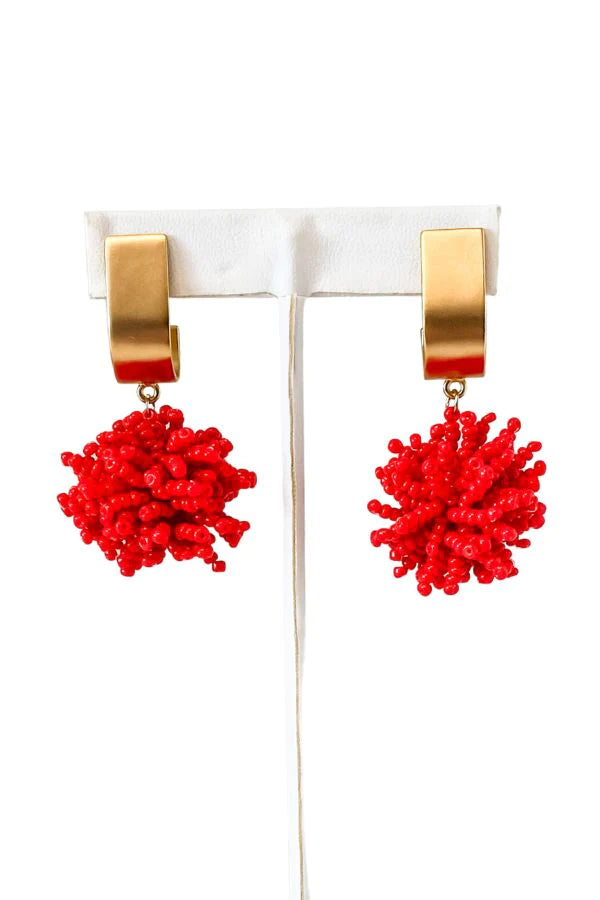 Red Olivia Earrings