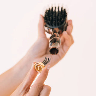 Mini Boar Bristle Hair Brush - Tortoise - J.A. Whitney